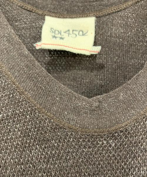 45R（フォーティファイブ・アール）45R (フォーティファイブ・アール) カノコスムースニットソーのドレス ブラウン サイズ:SIZE Freeの古着・服飾アイテム