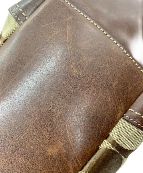 COACH（コーチ）COACH (コーチ) エルゴ シグネチャー プリーツ フレーム サッチェル ブラウンの古着・服飾アイテム