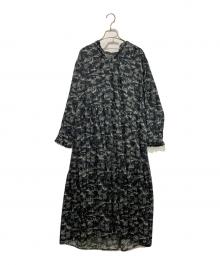 23区（ニジュウサンク）の古着「長袖ワンピース」｜ブラック×ホワイト