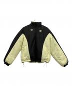 UMBRO×HTHアンブロ×エイチティーエイチ）の古着「中綿ジャケット」｜ブラック×ベージュ
