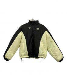 UMBRO×HTH（アンブロ×エイチティーエイチ）の古着「中綿ジャケット」｜ブラック×ベージュ