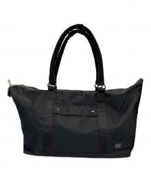 PORTER×ILS（ポーター×イル）の古着「エルファイン ボストンバッグ」｜ブラック×レッド