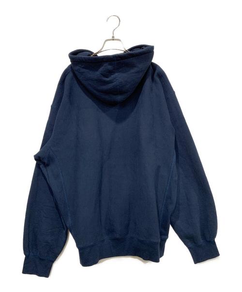 SUPREME（シュプリーム）SUPREME (シュプリーム) EMBROIDERED SCRIPT HOODED ネイビー サイズ:SIZE XLの古着・服飾アイテム