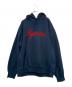 SUPREME（シュプリーム）の古着「EMBROIDERED SCRIPT HOODED」｜ネイビー