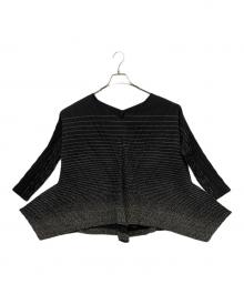 ISSEY MIYAKE（イッセイミヤケ）の古着「長袖ブラウス」｜ブラック