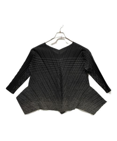 ISSEY MIYAKE（イッセイミヤケ）ISSEY MIYAKE (イッセイミヤケ) 長袖ブラウス ブラック サイズ:SIZE 2の古着・服飾アイテム