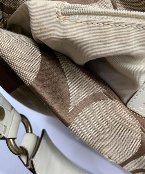 COACH（コーチ）COACH (コーチ) ワンショルダーバッグ ベージュの古着・服飾アイテム
