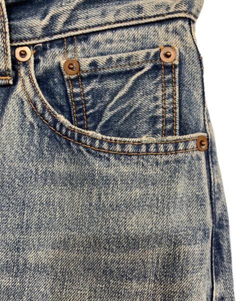 Whim Gazette（ウィムガゼット）Whim Gazette (ウィムガゼット) ワイドフレアデニムパンツ スカイブルー サイズ:36の古着・服飾アイテム