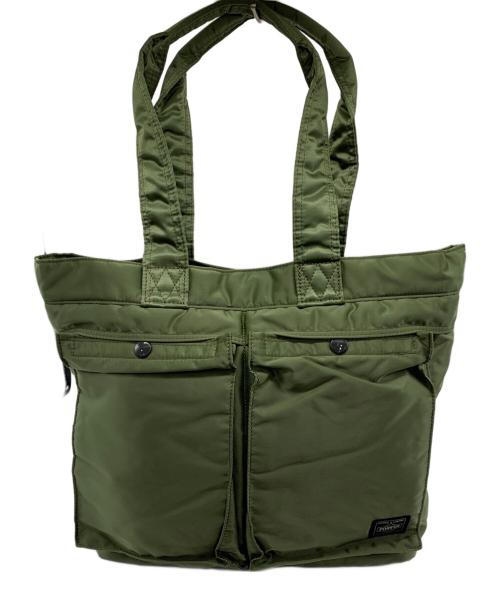 PORTER（ポーター）PORTER (ポーター) トートバッグ　タンカー グリーンの古着・服飾アイテム