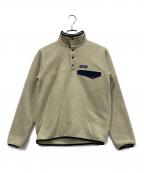Patagonia SYNCHILLAパタゴニア シンチラ）の古着「ライトウェイト・シンチラ・スナップT・プルオーバー」｜アイボリー
