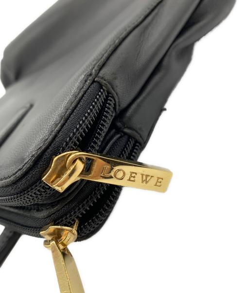 LOEWE（ロエベ）LOEWE (ロエベ) アナグラム　ハンドバッグ ブラックの古着・服飾アイテム