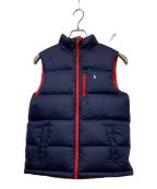 POLO RALPH LAURENポロ・ラルフローレン）の古着「ダウンベスト」｜レッド×ネイビー