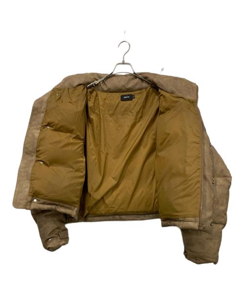 BREATH（ブレス）BREATH (ブレス) フェイクレザーダウンジャケット ブラウン サイズ:SIZE Lの古着・服飾アイテム