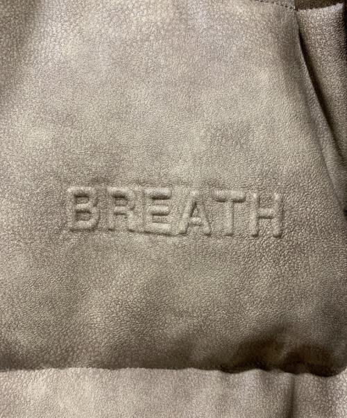 BREATH（ブレス）BREATH (ブレス) フェイクレザーダウンジャケット ブラウン サイズ:SIZE Lの古着・服飾アイテム