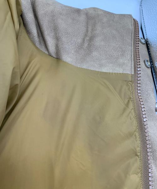 BREATH（ブレス）BREATH (ブレス) フェイクレザーダウンジャケット ブラウン サイズ:SIZE Lの古着・服飾アイテム