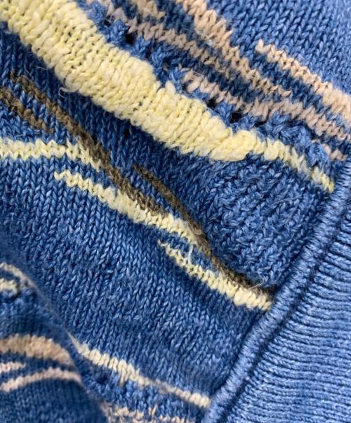 coogi BLUES（クージー）coogi BLUES (クージー) 3Dニット ブルー サイズ:SIZE Mの古着・服飾アイテム