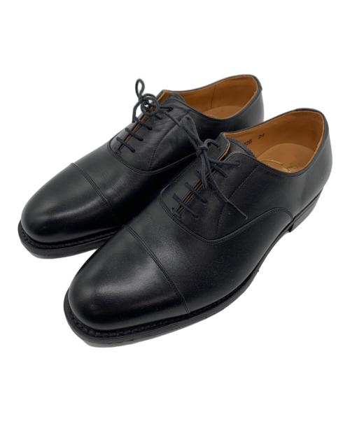 SCOTCH GRAIN（スコッチグレイン）SCOTCH GRAIN (スコッチグレイン) ストレートチップシューズ ブラック サイズ:24cmの古着・服飾アイテム
