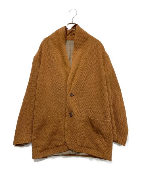 ISSEY MIYAKE（イッセイミヤケ）ISSEY MIYAKE (イッセイミヤケ) ニットジャケット ブラウン サイズ:SIZE Lの古着・服飾アイテム