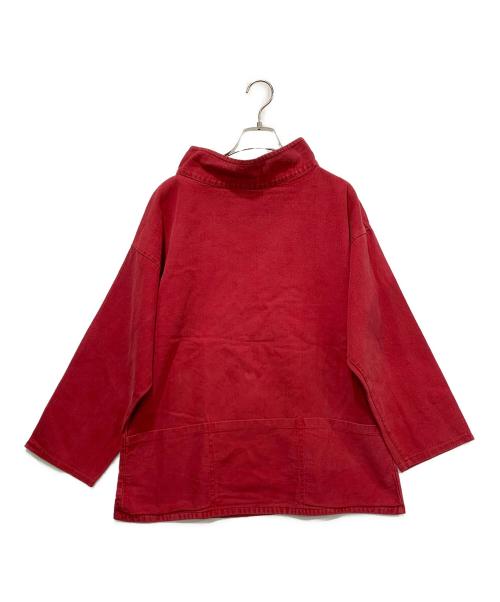 ANTONY SHEPPARD（フィッシャーマンスモック）ANTONY SHEPPARD (フィッシャーマンスモック) 長袖カットソー レッド サイズ:SIZE Mの古着・服飾アイテム