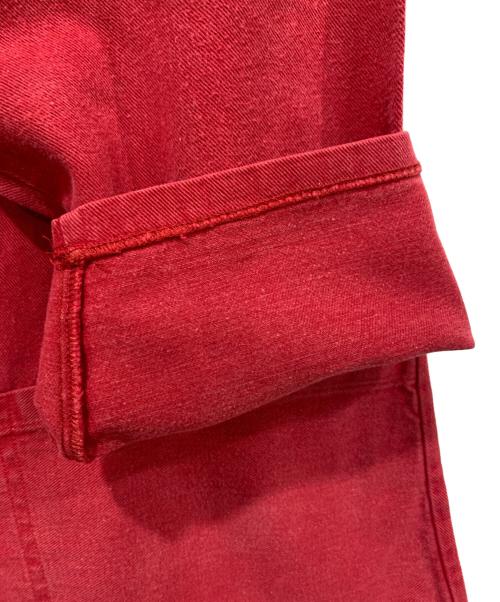 ANTONY SHEPPARD（フィッシャーマンスモック）ANTONY SHEPPARD (フィッシャーマンスモック) 長袖カットソー レッド サイズ:SIZE Mの古着・服飾アイテム