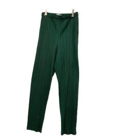 PLEATS PLEASE（プリーツプリーズ）の古着「プリーツパンツ」｜グリーン