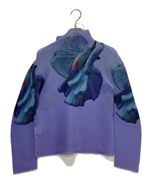 ISSEY MIYAKE me（イッセイ ミヤケ ミー）ISSEY MIYAKE me (イッセイ ミヤケ ミー) 薄手ニット パープル サイズ:SIZE Freeの古着・服飾アイテム