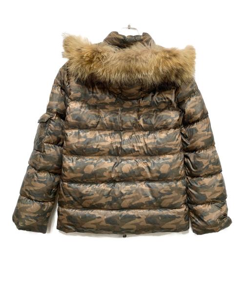 Pyrenex（ピレネックス）Pyrenex (ピレネックス) ダウンジャケット グリーン×ベージュ サイズ:XSの古着・服飾アイテム