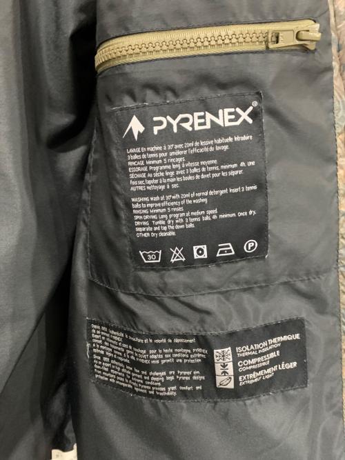 Pyrenex（ピレネックス）Pyrenex (ピレネックス) ダウンジャケット グリーン×ベージュ サイズ:XSの古着・服飾アイテム