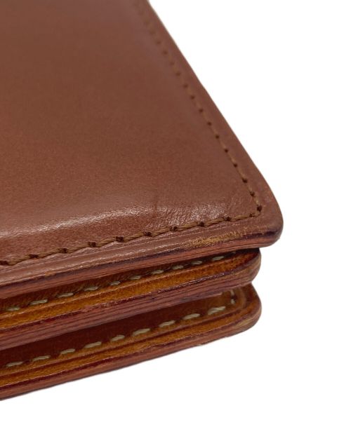 GANZO（ガンゾ）GANZO (ガンゾ) THIN BRIDLE/シンブライドル 2つ折り財布 ブラウンの古着・服飾アイテム