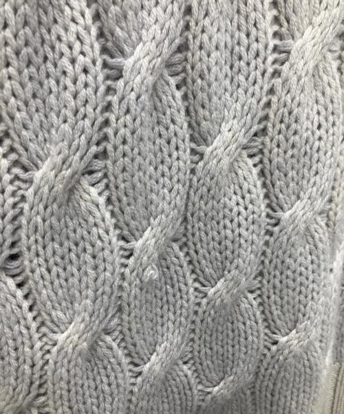 Cruciani（クルチアーニ）Cruciani (クルチアーニ) カシミヤケーブルニットカーディガン グレー サイズ:SIZE 52の古着・服飾アイテム