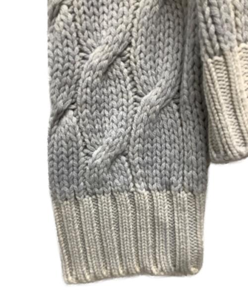 Cruciani（クルチアーニ）Cruciani (クルチアーニ) カシミヤケーブルニットカーディガン グレー サイズ:SIZE 52の古着・服飾アイテム