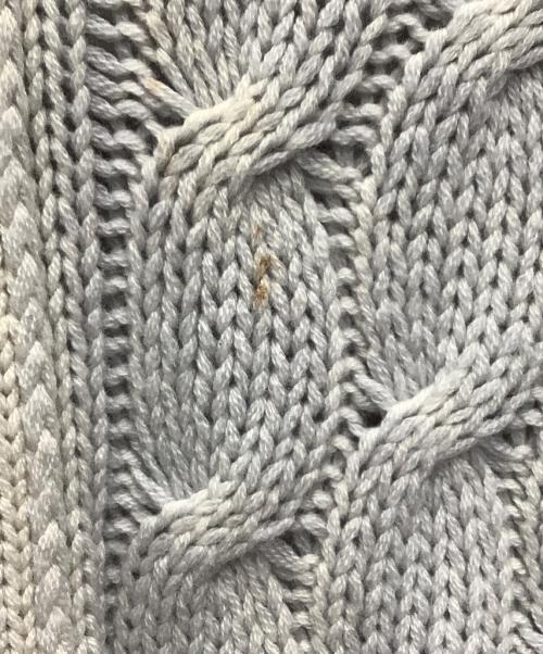 Cruciani（クルチアーニ）Cruciani (クルチアーニ) カシミヤケーブルニットカーディガン グレー サイズ:SIZE 52の古着・服飾アイテム