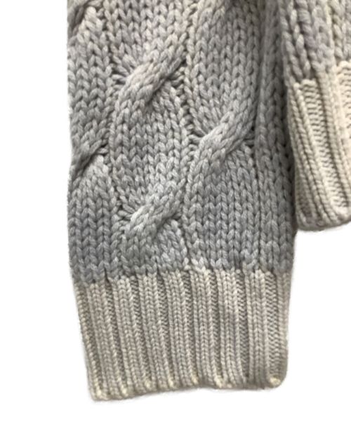 Cruciani（クルチアーニ）Cruciani (クルチアーニ) カシミヤケーブルニットカーディガン グレー サイズ:SIZE 52の古着・服飾アイテム