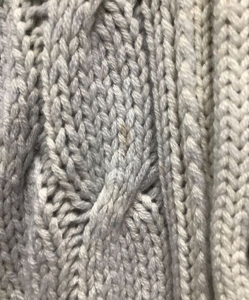 Cruciani（クルチアーニ）Cruciani (クルチアーニ) カシミヤケーブルニットカーディガン グレー サイズ:SIZE 52の古着・服飾アイテム