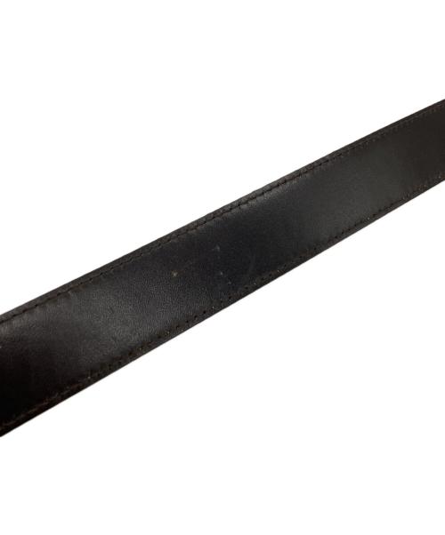 GUCCI（グッチ）GUCCI (グッチ) レザーベルト ベージュ×ダークブラウンの古着・服飾アイテム