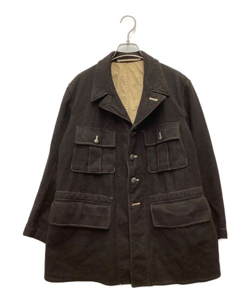 MILITARY（ミリタリー）MILITARY (ミリタリー) ミリタリージャケット　メルトンウールジャケット/スウェーデン軍/40S~/VINTAGE/古着 ブラウン サイズ:-の古着・服飾アイテム