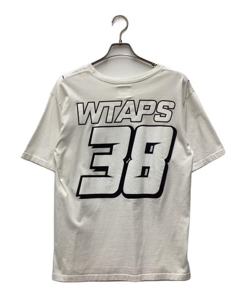 WTAPS（ダブルタップス）WTAPS (ダブルタップス) プリントTシャツ ファイヤーパターン ホワイト サイズ:SIZE 2の古着・服飾アイテム