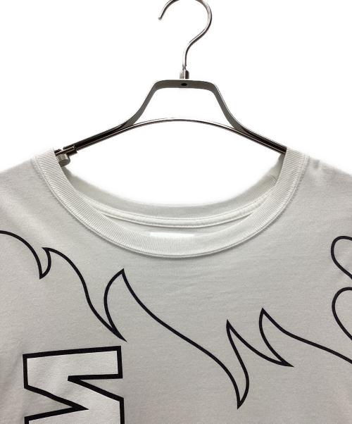 WTAPS（ダブルタップス）WTAPS (ダブルタップス) プリントTシャツ ファイヤーパターン ホワイト サイズ:SIZE 2の古着・服飾アイテム