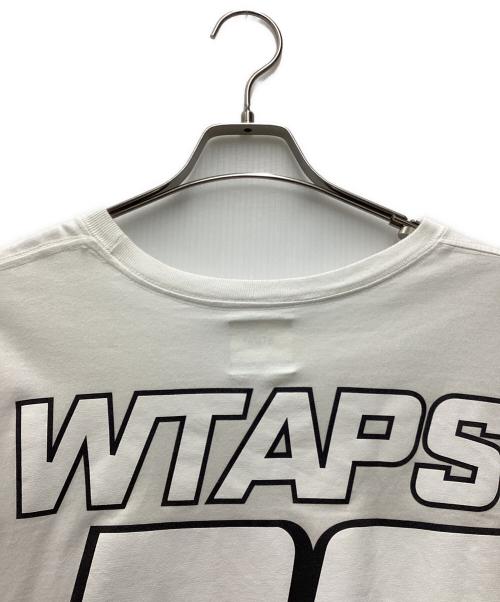 WTAPS（ダブルタップス）WTAPS (ダブルタップス) プリントTシャツ ファイヤーパターン ホワイト サイズ:SIZE 2の古着・服飾アイテム
