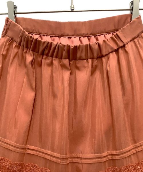 GRACE CONTINENTAL（（グレースコンチネンタル）GRACE CONTINENTAL (グレースコンチネンタル) イレヘムレーススカート オレンジ サイズ:SIZE S (36) 未使用品の古着・服飾アイテム