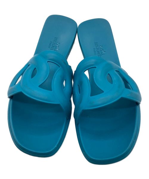 HERMES（エルメス）HERMES (エルメス) アロハ シェーヌダンクル ブルー サイズ:SIZE 35の古着・服飾アイテム