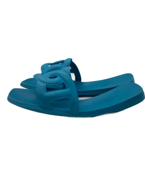 HERMES（エルメス）HERMES (エルメス) アロハ シェーヌダンクル ブルー サイズ:SIZE 35の古着・服飾アイテム