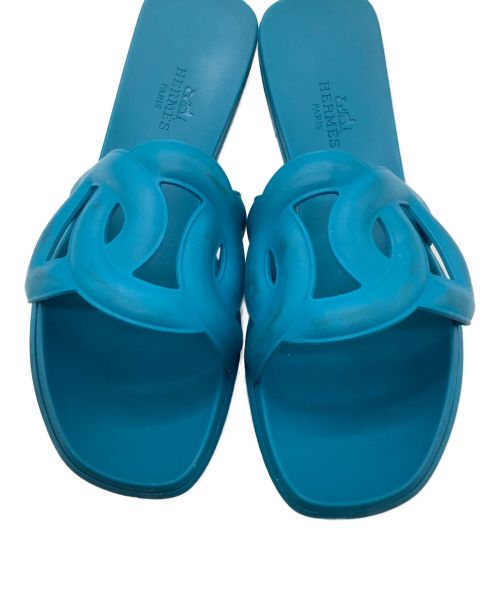 HERMES（エルメス）HERMES (エルメス) アロハ シェーヌダンクル ブルー サイズ:SIZE 35の古着・服飾アイテム