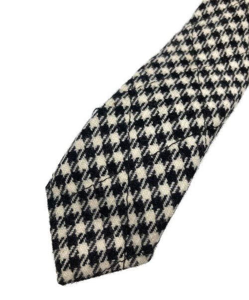 MONCLER（モンクレール）MONCLER (モンクレール) ガム・ブルー ハウンドトゥース ベージュ×ブラック サイズ:Freeの古着・服飾アイテム