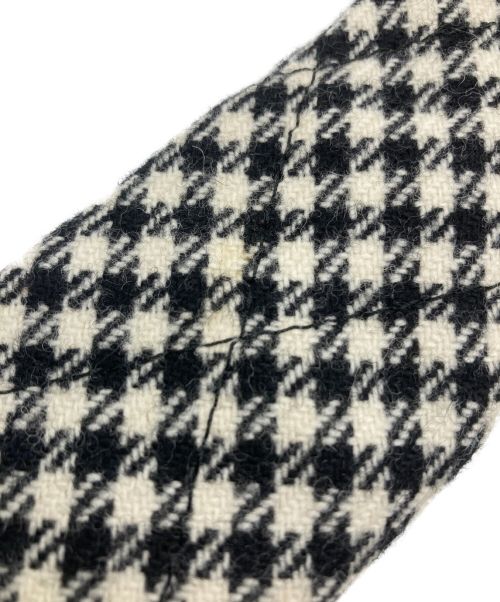 MONCLER（モンクレール）MONCLER (モンクレール) ガム・ブルー ハウンドトゥース ベージュ×ブラック サイズ:Freeの古着・服飾アイテム