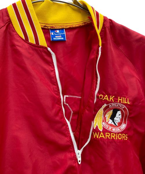 Champion（チャンピオン）Champion (チャンピオン) 90S~　USA製　スタジャン レッド サイズ:Lの古着・服飾アイテム