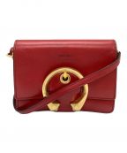JIMMY CHOOジミーチュウ）の古着「マデリンショルダーバッグS」｜レッド×ゴールド