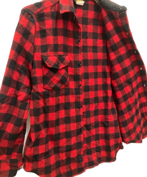 WOOLRICH（ウールリッチ）WOOLRICH (ウールリッチ) 80S~90S　ウールネルシャツ レッド サイズ:SIZE Sの古着・服飾アイテム