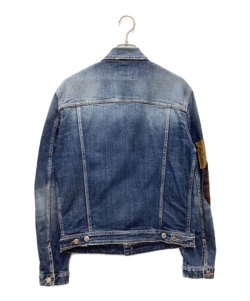 DSQUARED2（ディースクエアード）DSQUARED2 (ディースクエアード) 21SS　パッチワークデニムジャケット　 インディゴ サイズ:48の古着・服飾アイテム