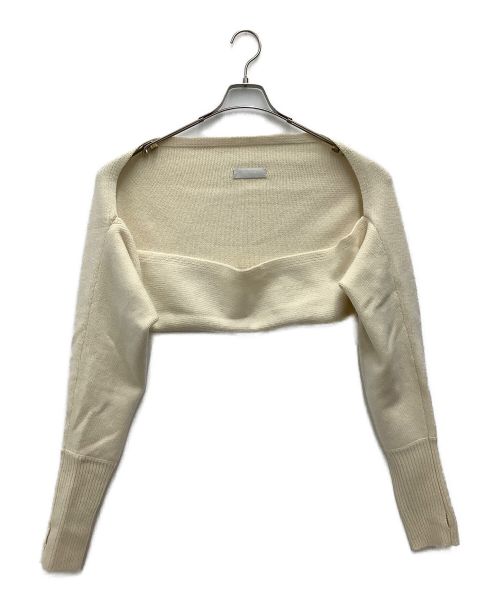 CELFORD（セルフォード）CELFORD (セルフォード) ボレロセット両畦ニットワンピース アイボリー サイズ:36 未使用品の古着・服飾アイテム